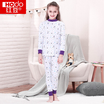 

Red beans children&39s cotton underwear suit men&39s large children autumn&winter high-necked cartoon printing 100 cotton Qiu Qiuqiu children&39s cotton sweater HD8086G pink 110
