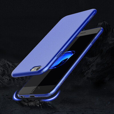 

Rock (ROCK) iphone6splus phone case / case Apple 6 plus slim hard shell bare shell series all-inclusive mobile phone sets deep blue