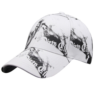 

【Jingdong Supermarket】 GLO-STORY Cap Hands Male Couples Print Baseball Cap Casual Shade MMZ724017 White