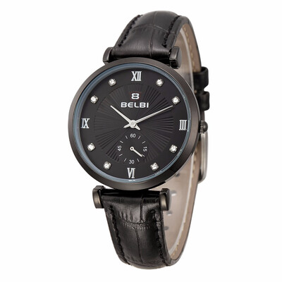 

Belbi fashion Brand watch women's watches ladies watches top brand luxury wristwatches women montre femme leather quartz watch