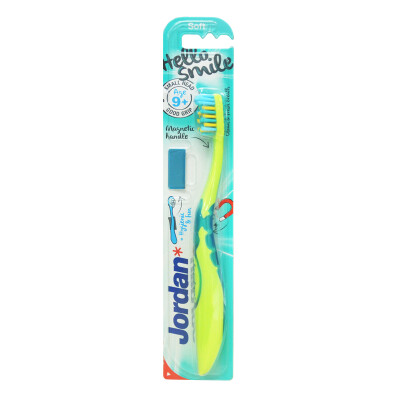 

Jordan Hello Smile9 + Colorful smile child care toothbrush (Norwegian brand children over the age of 9 toothbrush) 1