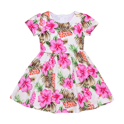 

CANISBaby Girls Kids Toddler Baby Flower Party Pageant Wedding Short Sleeves Dresses