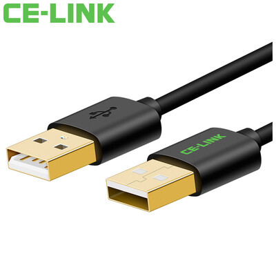 

CE-LINK USB data cable 20 male to female 05 meters double-headed mobile hard disk box high-speed transmission data cable notebook radiator car MP3 cable black A2495