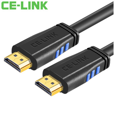 

CE-LINK Кабель HDMI 1,5 метра цифровая версия высокой четкости версия 2.0 компьютер HDTV монитор проектор поддержка линии 3D4K * 2K 24K позолоченный черный 1809