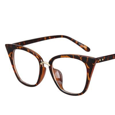 

Peekaboo New 2017 fashion cat eye glasses frames optical brand design vintage cat eye eyeglasses frame women clear black leopard
