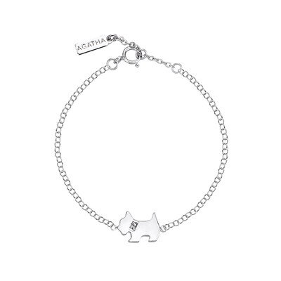 

AGATHA jiasha silver puppy bracelet S925 silver fashion temperament silver jewelry