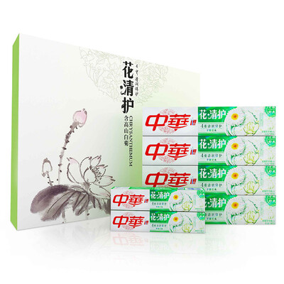 

Китайская зубная паста костюм уход Huaqing ясно ромашка лилии 180g * 4 отправить 40g * 2 Value Pack
