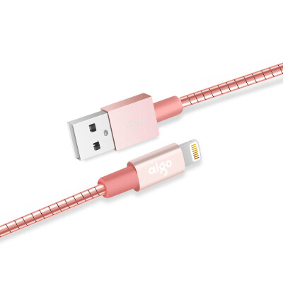 

Patriot (aigo) MFi certified L008 Apple data cable 6 / 5s / 7 phone fast charge charger line USB power cord support iphone5 / 6s / 7Plus / SE / ipad pro 1.2 meters rose gold