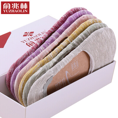 

Yu Zhaolin 6 double Y226A2 socks female summer ladies thin section of national wind cotton sports socks are