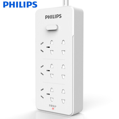 

Philips (PHILIPS) Молния шесть новых национальных стандартов гнездо 1,8 м Защита двери ребенка / анти-всплеск смарт-штекер полосковой линии платы / монтажная плата / сопротивление полосы SPS3621S / 93