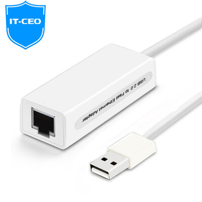 

IT-CEO usb2.0 100M кабельная сетевая карта внешний сетевой порт расширение RJ45 кабель интерфейс Apple Mac мини-метр ноутбук ноутбук сетевой порт конвертер белый V5W2-1