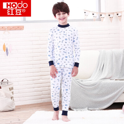 

Red beans children&39s cotton underwear suit men&39s large children autumn&winter in the high-end cartoon printing 100 cotton Qiu Qiu Qiu children&39s cotton sweater HD8085J Ma gray 165