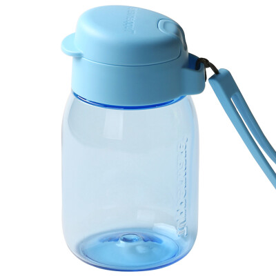 

【Jingdong Supermarket】 Tupperware (Tupperware) new penguin toot noodle students cute leak-proof cup with a rope 350ml small blue beep