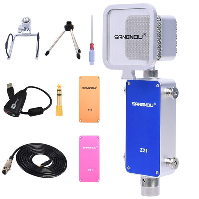 

Double promise Z21 professional capacitor cable microphone network K song computer loudspeaker microphone blue sound card triangle bracket 65mm adapter DIY color paste board