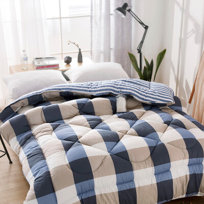 

Hongrui quilt by the core skin warmth autumn&winter is thickened four seasons quilt student dormitory single air conditioning quilt 152 meters 4 kg blue