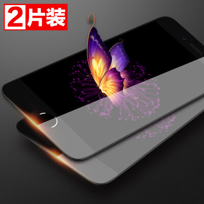 

【Two-piece】 excellent Apple iPhone6s / 6 plus tempered film 3D surface full coverage of the tempered soft-walled shatter 5.5 inch black