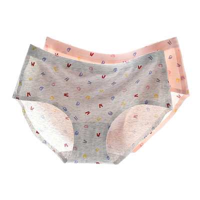 

Red beans hongdou ladies underwear cotton ammonia printing in the waist sexy no trace girls underwear 2 gift box 17090