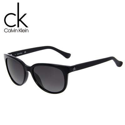 

Calvin Klein sunglasses womens large frame tide fashion black frame gray piece driving mirror sunglasses CK3176S 001 54mm