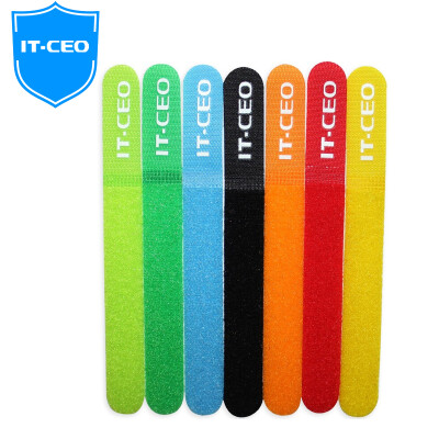 

IT-CEO V723 seven color mood magic tie cable computer tie line with rope tied line with cable computer finishing tape button buckle with 20X18cm 7