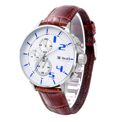 

BOLISI 8211 Fashionable Chronograp Quartz Watches With Leather Watch Band