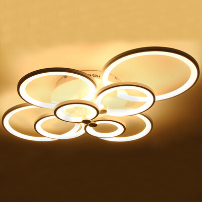 

Jingdong supermarket Lorraine ROLin living room lights LED ceiling lamp Nordic postmodern creative dimming color remote control light 176W 8368