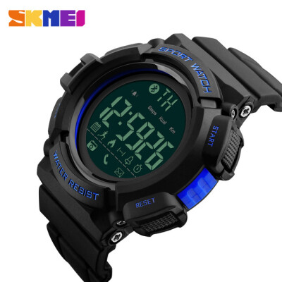 

SKMEI Bluetooth Smart Watch Men Sports Watches Pedometer Calories Chronograph Fashion 50M Waterproof Digital Wristwatches 1245