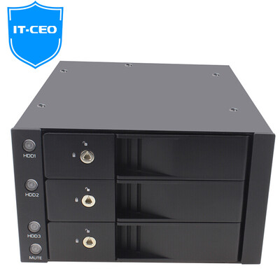 

IT-CEO desktop computer host drive three disk 35-inch hard drive draw box built-in hard drive bracket switch support SATA SSD solid-state hard drive black W598