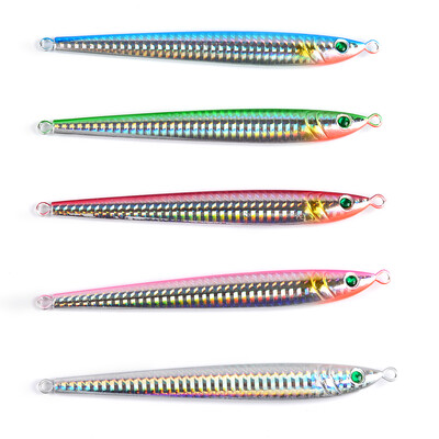 

1PC Jigging Lead Fish 21G/8.5CM Metal Jig Fishing Lure 5 Colors Paillette Knife Wobbler Artificial Hard Bait