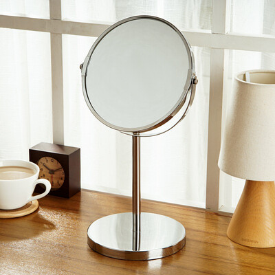 

Ou Runzhe mirror 7 inch double-sided rotatable makeup mirror HD zoom details desktop Princess mirror mirror