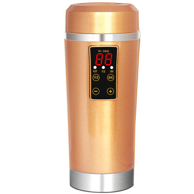 

Taicheng TAI CHENG Car Electric Cup 12V Car Boiler Cup Heating Cup Kettle Travel Portable Insulation Water Heater C07 Pink
