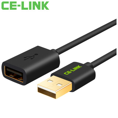 

CE-LINK 2478 удлинитель USB2.0 для мужчин и женщин 5 метров AM / AF высокоскоростная передача данных удлинитель удлинительный кабель U диск мыши клавиатура удлинитель черная