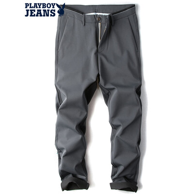 

Playboy PLAYBOYJEANS men's casual pants men's feet Slim straight stretch pants pants small pants 71112004 treasure blue 30