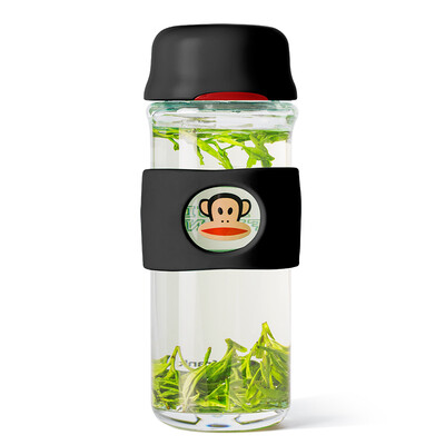 

Monkey (Paul Frank) Glasses Men & Women Car Cups Business Office Tea Cup Straight Water Cup 380ml Black PFD026