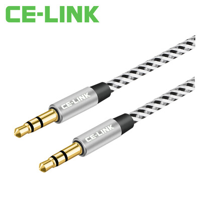 

CE-LINK AUX аудио кабель автомобиля соединение автомобиля 1 метр плоский розового золота наушники аудио кабель с 3,5 мм стерео аудио кабель A2450