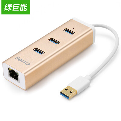 

Зеленый Juneng (Llano) USB 3.0 высокоскоростной разветвитель концентратор USB-концентратор внешней сети плата интерфейса USB 3-RJ45 шампанского конвертер USB 3.0 концентратор