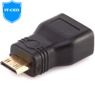 

IT-CEO Mini HDMI to HDMI Mini HDMI adapter Mini HDMI revolution HDMI baby small turn big PC conversion head line black V7XF16