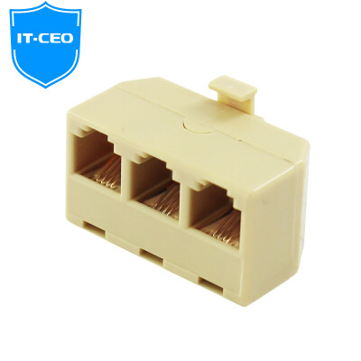 

IT-CEO V7D3 telephone line one-third transfer box extender 1 minute 3 telephone splitter splitter telephone interface extension gray