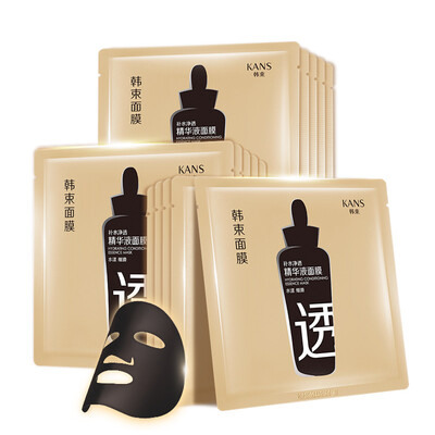 

KANS net water through the essence of liquid mask 24.6ml * 15 (moisturizing replenishment deep net through the black mask black mask skin care mask mask female) to buy 10 to give 5