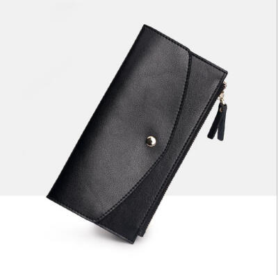 

Fashion clamshell zipper holding bag Jue Shi leather long section of ultra-thin ladies wallet