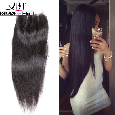 

7A Malaysian Straight Hair With Closure 1pc lot Malaysian Virgin Hair With Closure Straight Hair Human Hair Bundles With Closure