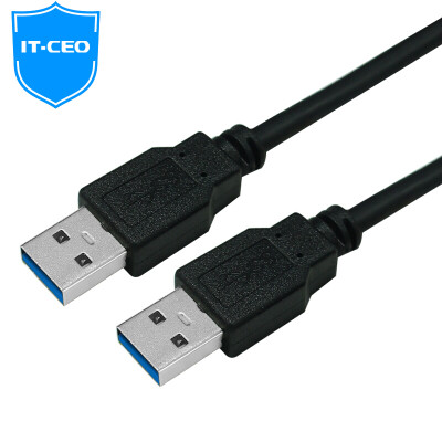 

IT-CEO V082A USB2.0 data cable double-headed USB cable A revolution A public radiator cable mobile hard disk line length 1.2 m black