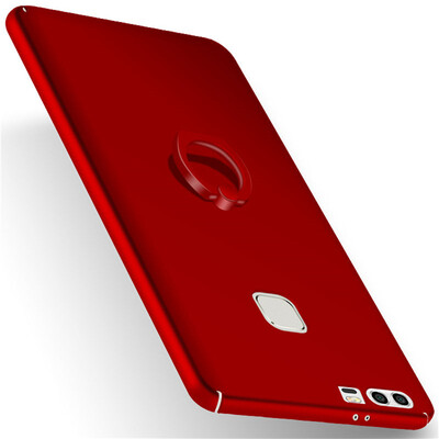 

Phone Case For Huawei P9 Plus Ultra Thin Slim Cover Simple PC Back Ring Holder 360°Rotation Protection For Huawei P9 Plus