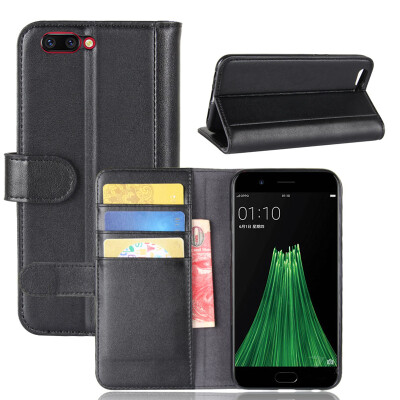 

GANGXUN OPPO R11 Case Genuine Leather Magnetic Flip Cover Kickstand Card Slot Wallet Coque for OPPO R11