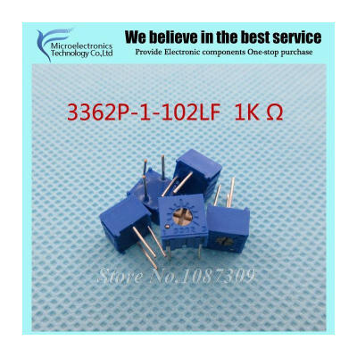 

50PcsLot 3362P-1-102LF 3362P 102 1K ohm Trimpot Trimmer Potentiometer Variable resistor new original