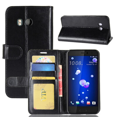 

GANGXUN HTC U11 Case PU Leather Flip Wallet Card Slot Cover for HTC U11