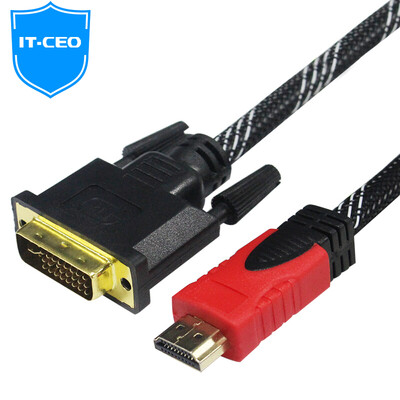 

IT-CEO V08HD HDMI к DVI (24 +5) адаптерный кабель версии 1.4 поддерживает 1080P цифровую линию высокой четкости позолоченную головку 2 метра цвета