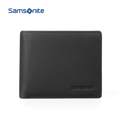

Samsonite MERLE casual business comfort cow leather horizontal wallet 46Q09001 black