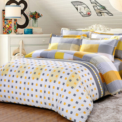 

Jingdong Supermarket] Ai Wei bedding home textile double bed four sets of cotton bedding kits 1.5 bed (unique
