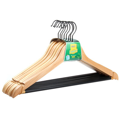 

Qiao world racks solid wood hangers hanger hanger WL8807 three loaded
