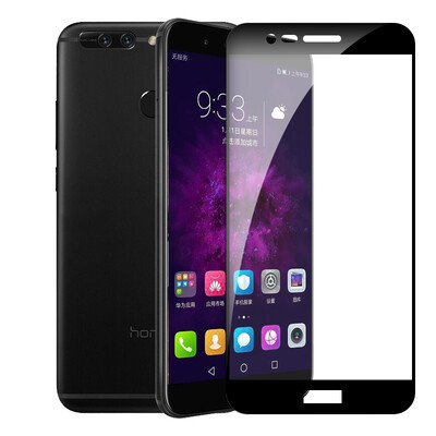 

[2 шт.] Langke Huawei слава V9 закаленная пленка полноэкранная закаленная пленка высокого разрешения взрывозащищенная стеклянная пленка телефон защитная пленка экранная пленка (черный)
